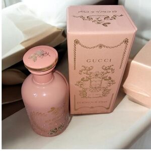 Gucci pink BoX with  Gold Floral Accents